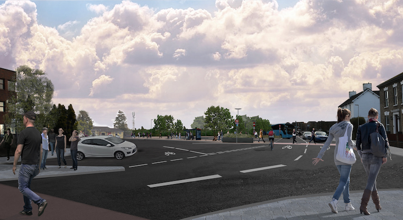Biggleswade interchange: artist's impression