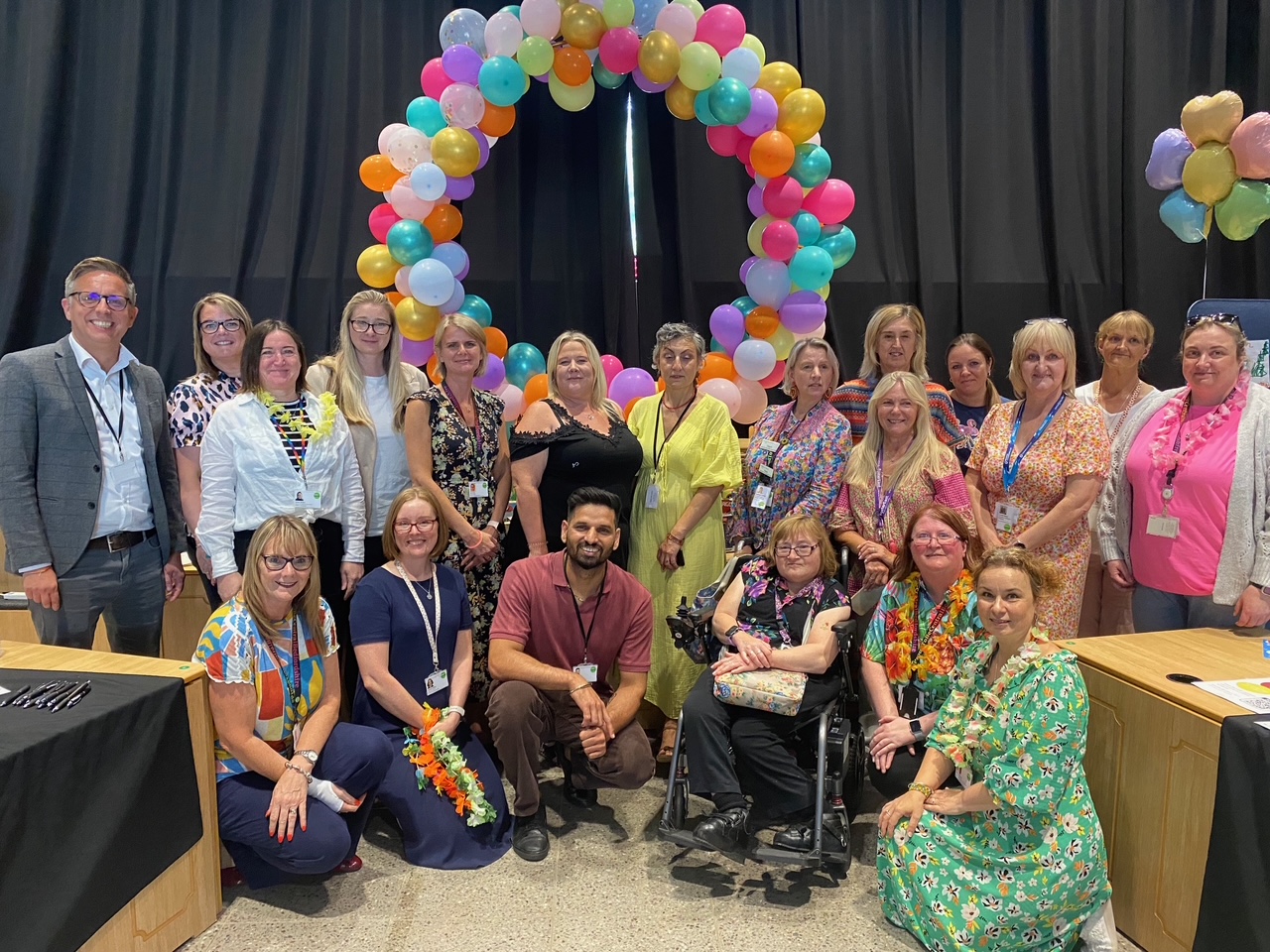 Children's services team at the celebration of children in care and care experienced young people, 2025