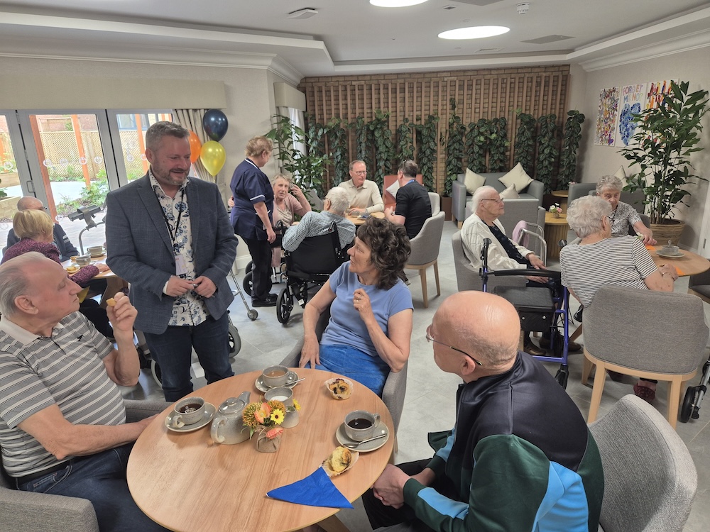 Residents of Marigold House enjoying the open day.