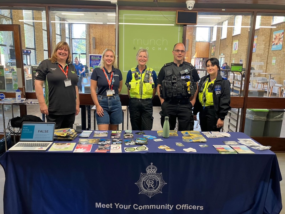 The Operation Sceptre team at a college event.