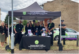 Our team at our anti-social behaviour event