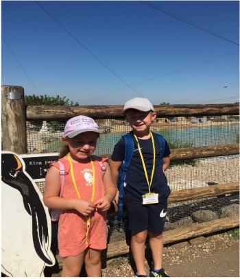 Young carers on a zoo trip