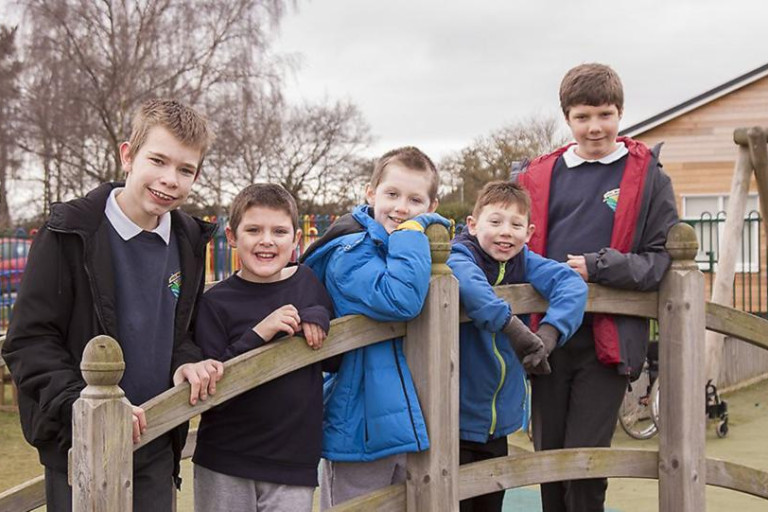 Pupils at Ivel Valley School in Biggleswade